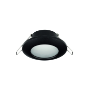 Nova Luce Tex - spot encastrable - Ø 93 mm, Ø 60 mm encastrable - IP44 - noir sable