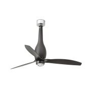 Faro Eterfan - ventilateur de plafond avec lumière et télécommande - Ø 128 cm - 17W LED inclus - noir mat
