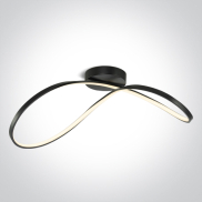 ONE Light Décoratif - plafonnier - 70 x 32 x 27 cm - 40W LED dimmable inclus - noir