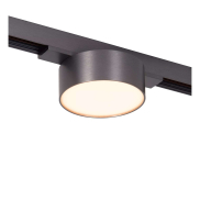 Lucide Linial Fixt - système de rails magnétiques - spot sur rail - Ø 7,4 x 4,5 cm - LED 6W incl. - Fonction de gradation et couleur de lumière réglable via l'application - noir chrome mat