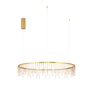 Nova Luce Stellar - lampe suspendue - Ø 100 x 150 cm - 36W dimmable LED inclus - doré