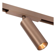 Lucide Linial Lux - système de rails magnétiques - spot sur rail - Ø 4,5 x 10 cm - LED 10W incl. - Fonction de gradation et couleur de lumière réglable via l'application - champagne