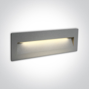 ONE Light Outdoor Dark Light Wall Recessed - applique murale encastrée - 22,5 x 7,5 x 5,5 cm - 7W LED inclus - IP65 - gris