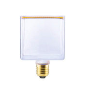 Segula Ampoule LED - Cube flottant - 12,5 x 12,5 x 12,5 cm - E27 - 4,5W dimmable - 2200K - transparent