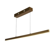 Searchlight Layla - lampe suspendue - 101 x 8 x 190 cm - 29W dim-to-warm LED inclus - motion-controlled - or satiné