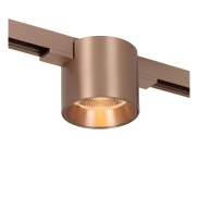 Lucide Linial Lux - système de rails magnétiques - spot sur rail - Ø 7 x 6 cm - LED 8W incl. - Fonction de gradation et couleur de lumière réglable via l'application - champagne