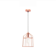 Nova Luce Peppino - lampe suspendue - Ø 19 x 120 cm - cuivre