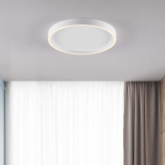 Nova Luce Istos - plafonnier - Ø 50 x 5 cm - 38W dimmable LED inclus - blanc sablé
