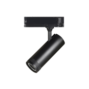 Nova Luce Kors - Spot sur rail triphasé - Ø 6 x 17 cm - 20W LED inclus - noir sable