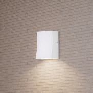 Nova Luce Boxy - applique murale extérieure - 6,5 x 9 x 3,8 cm -  3W LED inclus - IP65 - blanc sablé