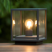 Lucide claire - lampe socle - 20 x 24,5 cm - IP54 - anthracite