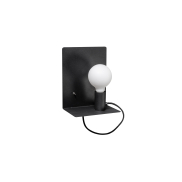 ETH Magneto - applique murale avec interrupteur et prise USB - 20 x 25 cm - noir