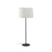 Faro Windsor - lampadaire - Ø 64 x 160 x 37,5 cm - noir mat et lino