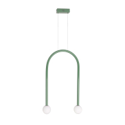 Maxlight Enigma - lampe suspendue - 40 x 180 cm - 2 x 2W LED inclus - vert