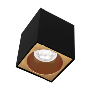 Century Italia Essenza Cube - spot de construction 1L - 8 x 8 x 9,8 cm - or et noir