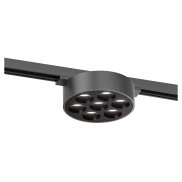 Lucide Linial Xavi - système de rails magnétiques - spot sur rail - Ø 9,5 x 4,5 cm - LED 7W incl. - Fonction de gradation et couleur de lumière réglable via l'application - noir chrome mat