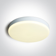 ONE Light Plafo - plafonnier - Ø 35 x 5,5 cm - 35W LED inclus - IP65 - blanc