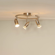 Lucide Caro 3 - spot en saillie - Ø 31 x 13 cm - 3 x 5W LED inclus - chrome satiné