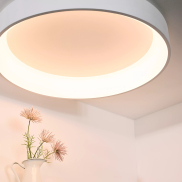 Lucide Talowe - plafonnier - Ø 80 x 13 cm - 80W LED dimmable inclus - blanc