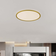 Nova Luce Aoton - plafonnier - Ø 60 x 5 cm - 55W dimmable LED inclus - or brossé