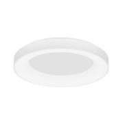 Nova Luce Rando Thin - plafonnier - Ø 60 x 9 cm - 50W LED dimmable inclus - blanc sable - couleur de lumière blanche