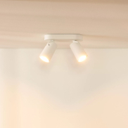 Lucide Xyrus 2 - spot en saillie - 20 x 9 x 12,5 cm - 2 x 5W LED dimmable inclus - dim to warm - white