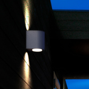 Nordlux Canto 2 - applique murale extérieure - 8,7 x 10,4 cm - 2 x 6W LED inclus - IP44 - gris