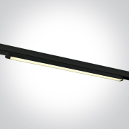 ONE Light LED Linear Track Light - Système de rail triphasé - 121 x 3 x 3 cm - 25W LED inclus - noir - couleur de lumière réglable
