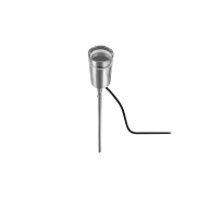 Integral LED Moroni – spot encastré au sol sur piquet – Ø 6 x 37,2 cm – IP65 – acier inoxydable