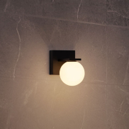 Nova Luce Oracle - applique murale extérieure - 12 x 17,5 x 21,8 cm - 9W LED inclus - IP65 - noir sablé
