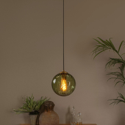 Lucide Monsaraz - lampe suspendue - Ø 25 x 161 cm - vert