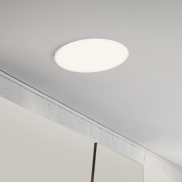 Nova Luce Perfect Profile Trimless - spot à encastrer avec télécommande (incl.) - Ø 600 mm, 670 mm encastré - 40W LED dimmable inclus - 2700K-6000K - blanc