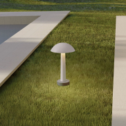 Nova Luce Tura - lampe de jardin - Ø 20 x 35 cm - 7W LED inclus - IP65 - blanc