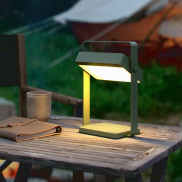 Nordlux Saulio Solar - lampe de table avec source lumineuse solaire rechargeable - gradateur à 3 niveaux - 3,5W LED inclus - 23,6 x 17 x 10,7 cm - IP44 - vert olive