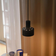 Nordlux Matis - lampe suspendue - Ø 12,5 x 200 cm - noir