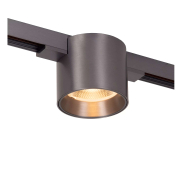 Lucide Linial Lux - système de rails magnétiques - spot sur rail - Ø 7 x 6 cm - LED 8W incl. - Fonction de gradation et couleur de lumière réglable via l'application - noir chrome mat