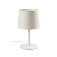 Faro Conga - lampe à poser - Ø 25 x 49,5 cm - blanc et beige