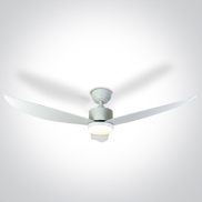 ONE Light White Body - ventilateur de plafond avec lumière et télécommande - Ø 132 x 35 cm - 22W LED inclus - blanc