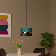 Lucide Extravaganza Tusse - lampe suspendue - Ø 30 x 152,5 cm - vert
