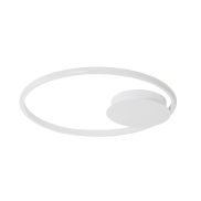 Nova Luce Fuline - plafonnier - Ø 50 x 5 cm - 32W LED dimmable inclus - blanc sable