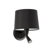 Faro Conga - applique murale - 21,5 x 19 x 17,3 cm - 3W LED inclus - noir mat
