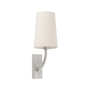 Faro Rem - applique murale - 16,5 x 21 x 47 cm - beige et nickel mat