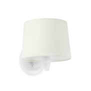 Faro Conga - applique murale - 21,5 x 19 x 17,3 cm - blanc mat
