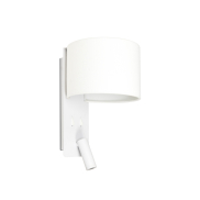 Faro Fold - applique murale avec interrupteur - 20 x 22 x 30 cm - 3W LED inclus - blanc mat