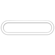 ETH Loïs – plafonnier – 60 x 4,5 cm – 3 niveaux de gradation – LED 22W incluse – IP44 – blanc