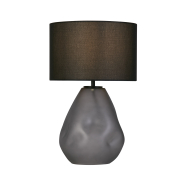 Searchlight Devon - lampe à poser - Ø 28 x 45 cm - noir