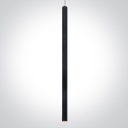 ONE Light Pendant Tubes - lampe suspendue - Ø 2,6 x 120 cm - 6W LED inclus - noir