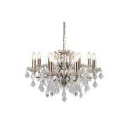 Searchlight Paris - lustre - Ø 70 x 135 cm - laiton antique