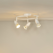 Lucide Caro 3 - spot en saillie - Ø 31 x 13 cm - 3 x 5W LED inclus - blanc
