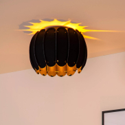 Lucide Spencer - plafonnier - Ø 30 x 19,5 cm - noir